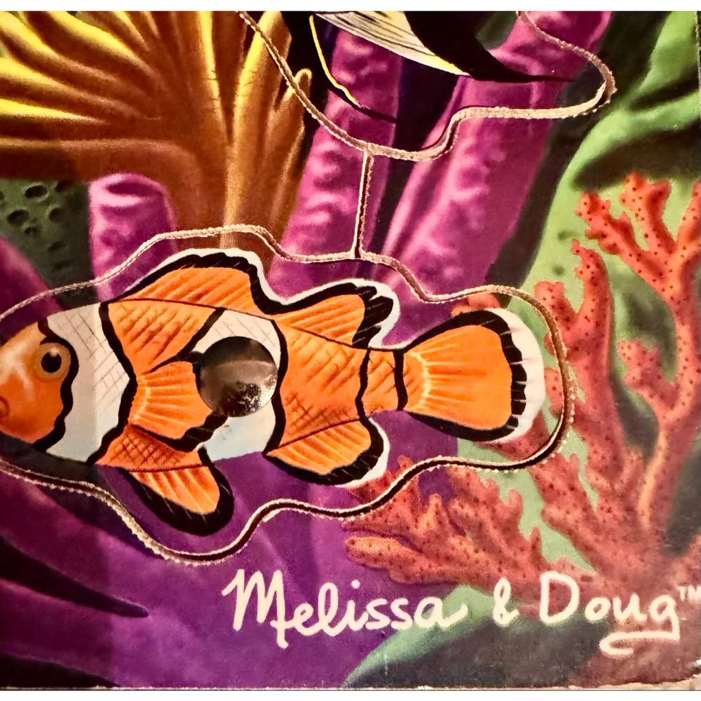 Vintage Melissa & Doug Magnetic Fishing Wooden Puzzle